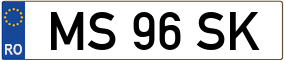 Truck License Plate